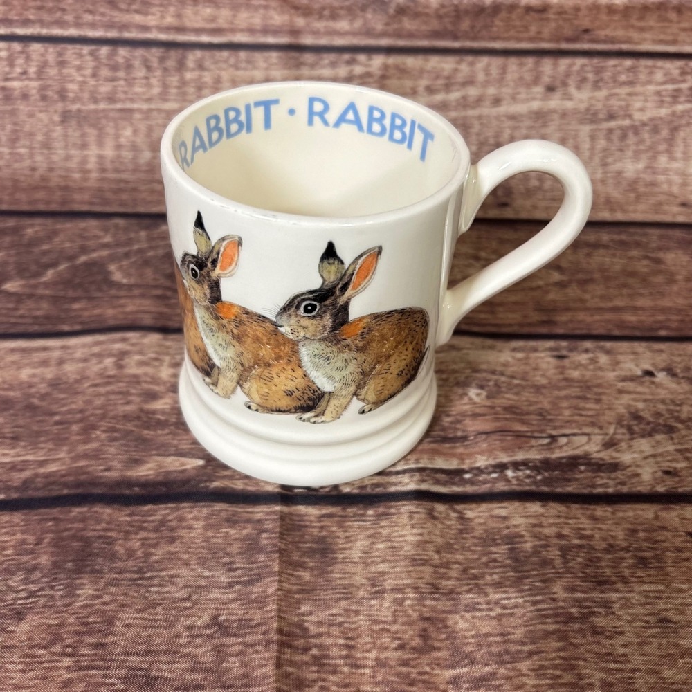 Vintage Emma Bridgewater Rabbit Half Pint Mug Made in England